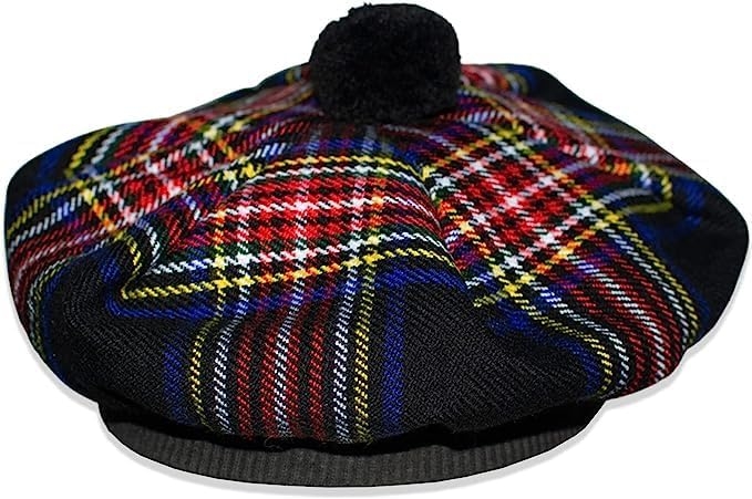 Black Stewart Tartan Tammy made of quality acrylic wool