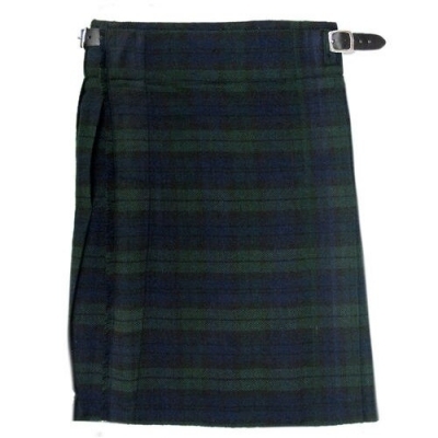 BOY KILT BLACK WATCH TARTAN BELT LOOPS ACRYLIC WITH THE LOOK OF WOOL BUT WITHOUT THE ITCHINESS