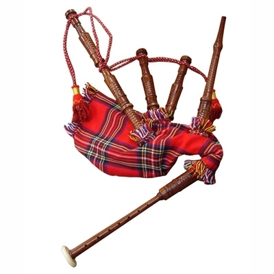 Child-Size Bagpipes Royal Stewart Bag cover and Cord Great for Marching