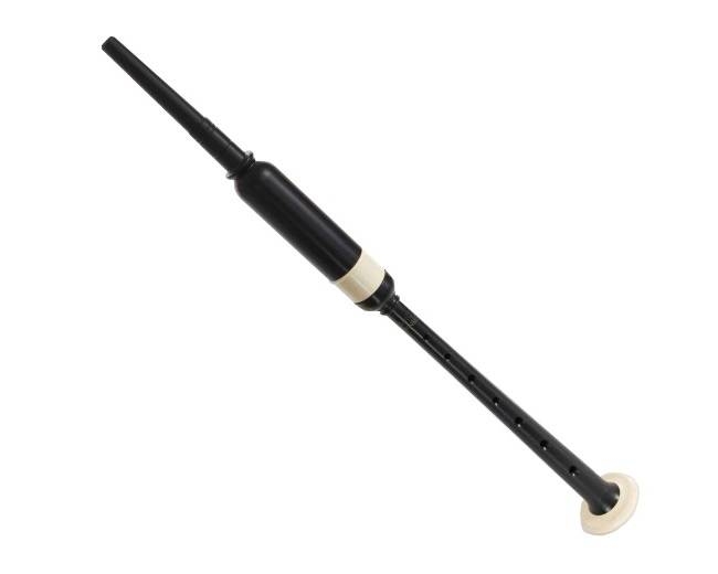 Practice chanter Black Rosewood Finish white plastic fitting