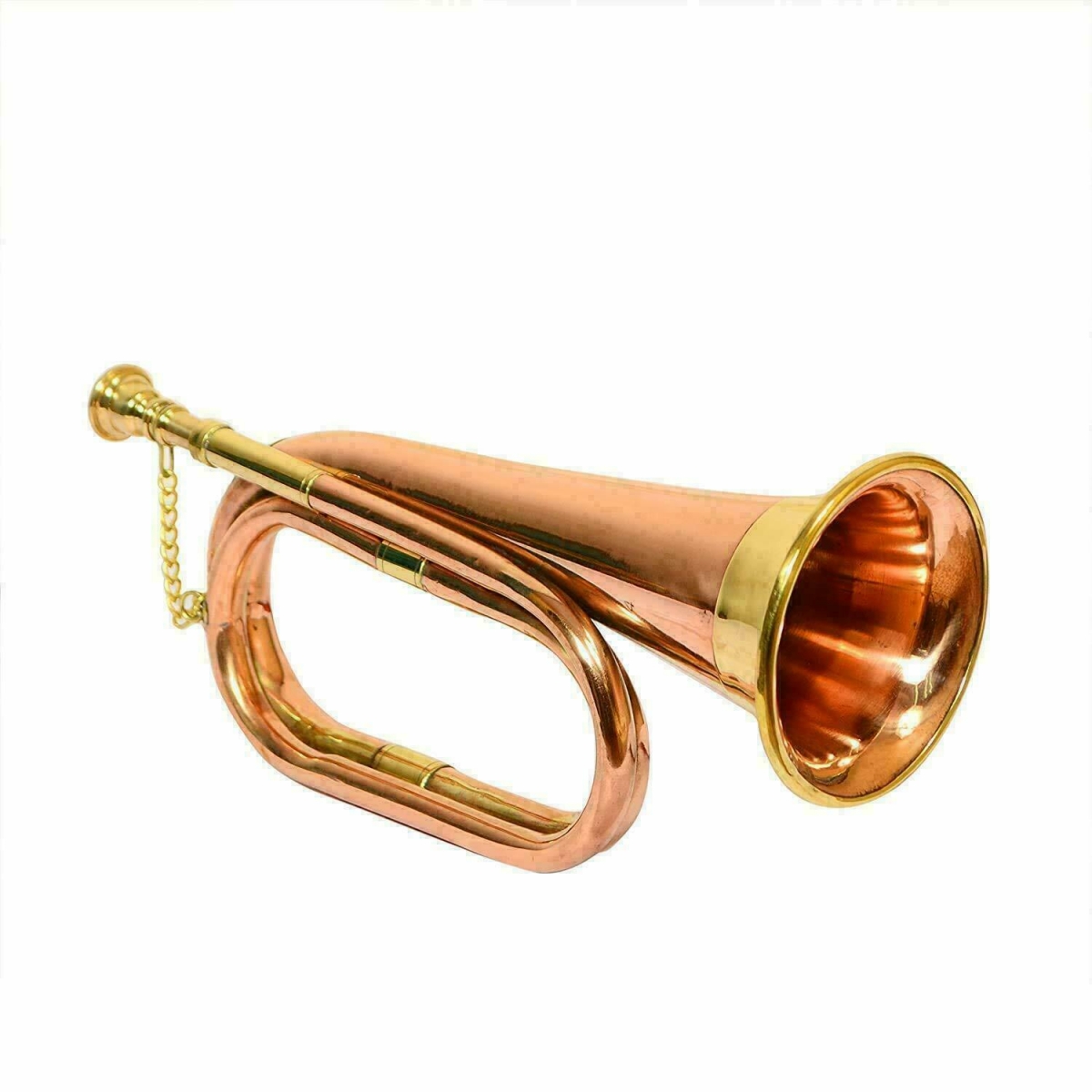 Bb Regulation bugle standard model copper made, heavy gauge