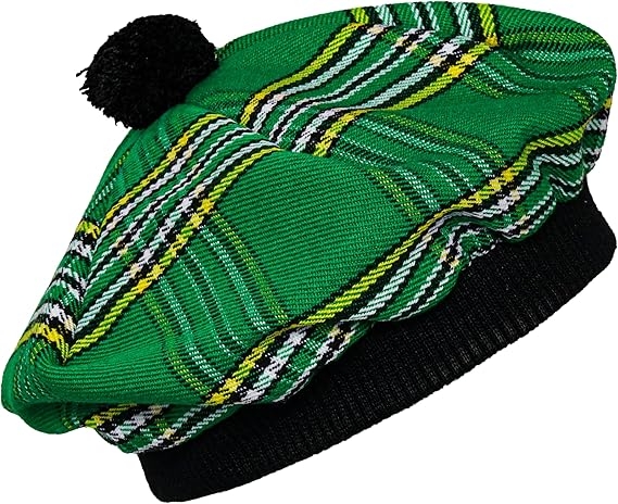 Irish National Tartan Tammy made of quality acrylic wool 