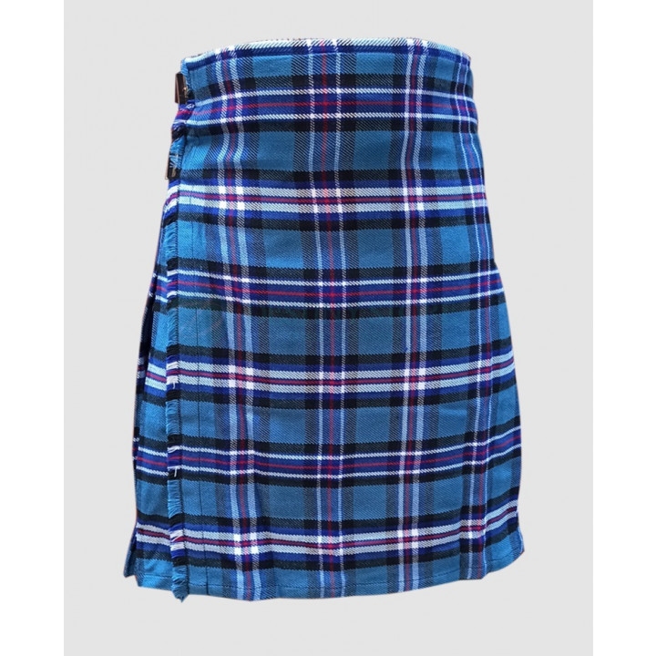 KILT made of RANGER Tartan Hand made 8 yards on material 70% wool 30% synthetic wool 
