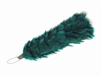 Feather Bonnet Plume Hackle GREEN 12 INCHES