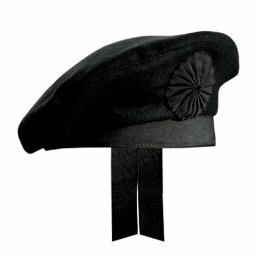 Black Irish Caubeen Balmoral Cap