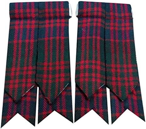 Macdonald Tartan Kilt Hose Sock Flashes/Garters