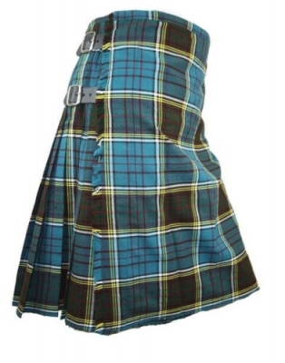 Anderson Tartan Kilt Hand made 8 yards on material 70% wool 30% synthetic wool
