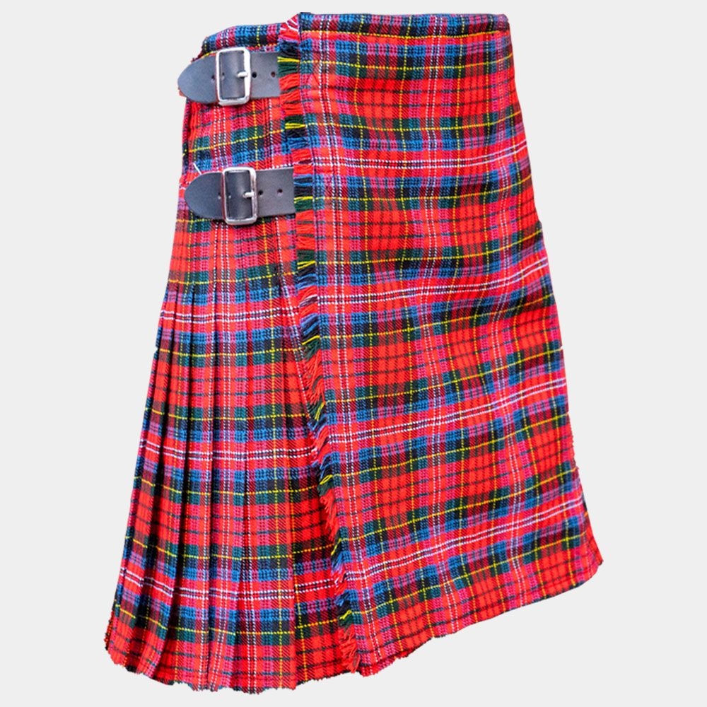 KILT made of MACPHERSON Tartan Hand made 8 yards on material 70% wool 30% synthetic wool 