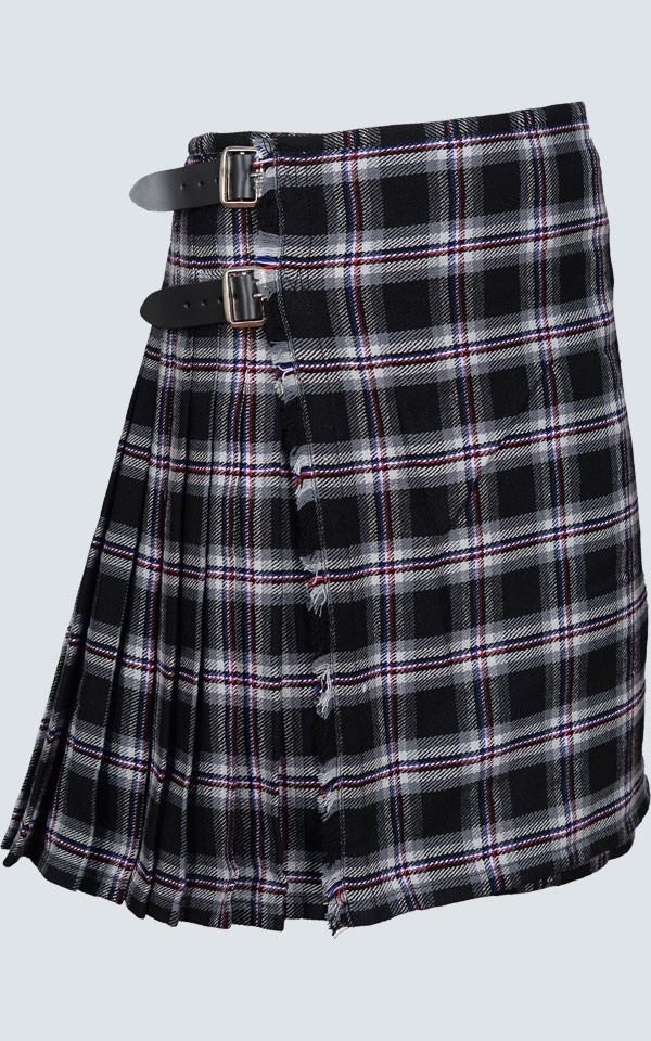 KILT made of IRON HORSE Tartan Hand made 8 yards on material 70% wool 30% synthetic wool 
