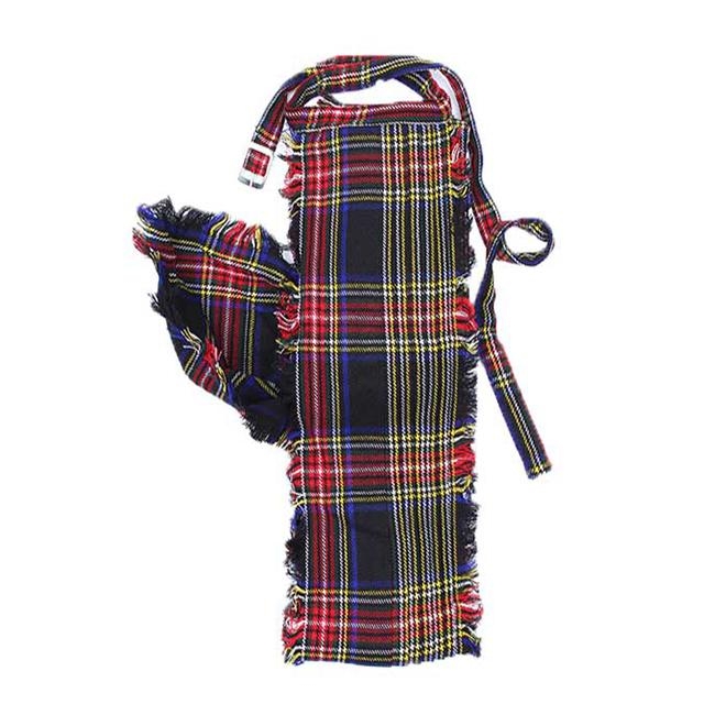 Drummer Plaid made of Black Stewart Tartan 