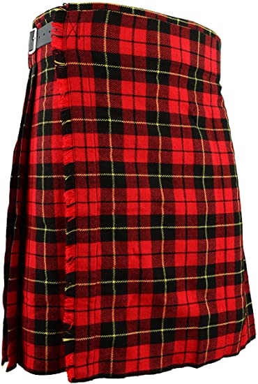 Deluxe Kilt Wallace Tartan Hand made 8 yards on material