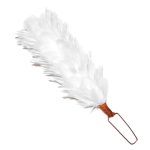 Premium White Glengarry Cap Feather Plume Size 5"