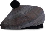 Traditional Black Watch Weathered Tartan Tam O’ Shanter Hat