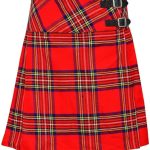 Royal Stewart Tartan Ladies Kilt Skirt acrylic wool fabric
