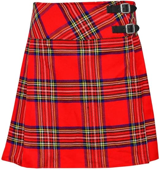 ladies kilt royal stewart tartan Royal Stewart Tartan Ladies Kilt Skirt acrylic wool fabric - Image 1