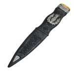 Dummy non-bladed sgian dubh thistle design on the hilt - Image 4