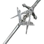 Elegant Sword Kilt Pin Featuring Masonic Emblem