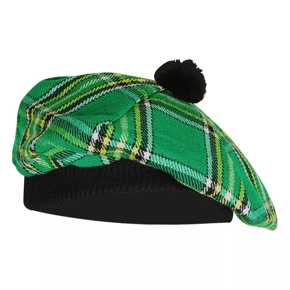 Irish National Tartan Tam O’ Shanter: A Hat with Distinct Heritage Irish National Tartan Tam O’ Shanter: A Hat with Distinct Heritage - Image 1