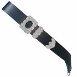 Superior Quality Black Leather Drummer's Belt Chrome Buckle