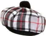 Comfortable Wool Grey Thompson Tartan Tam O’ Shanter