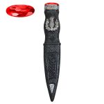 Dummy non-bladed sgian dubh thistle design on the hilt - Image 3