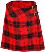 Scottish Rose Tartan Ladies Mini Billie Pleated Kilt Skirt