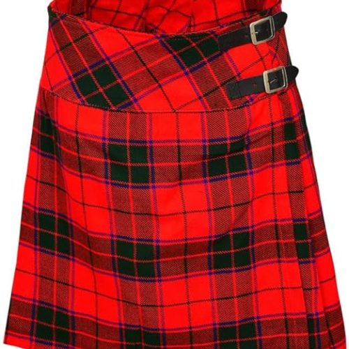 Scottish Rose Tartan Ladies Mini Billie Pleated Kilt Skirt