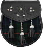 Premium Gunn Modern Tartan Sporran with Celtic Impressions