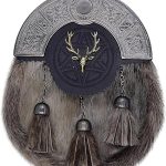 Antique Charm: Seal Skin Sporran with Stag Badge