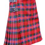 Classic MacPherson Tartan Kilt: Crafted from Acrylic Wool Blend