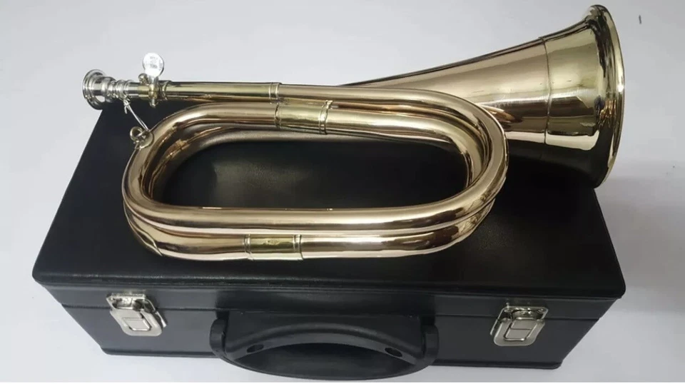 British Army Bugle: The Melody of the Brass Silver Mouthpiece British Army Bugle: The Melody of the Brass Silver Mouthpiece - Image 1