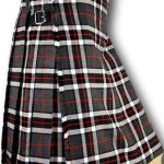 Premium Grey Thompson Tartan Kilt in Acrylic Wool Blend