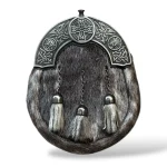 Seal Skin Sporran with Celtic Metal Accent ancient
