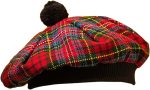 Traditional Macpherson Tartan Tammy Hat (Tam O' Shanter)