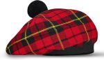 Traditional Wallace Tartan Tammy Hat (Tam O' Shanter)