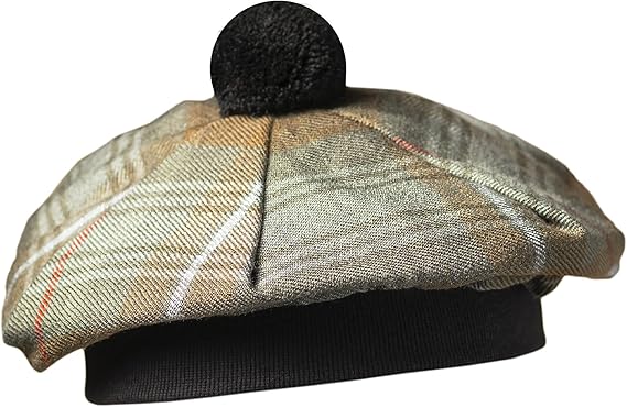 weatherd mackenzie tartan tammy hat Weathered Mackenzie Tartan Tammy Hat (Tam O' Shanter) - Image 1