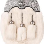 Rabbit Fur Celtic Cross Embossed Semi Dress Sporran